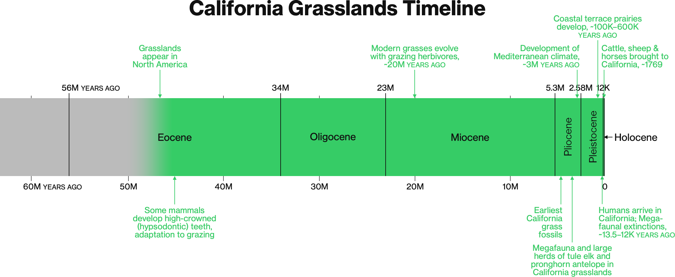 California Grasslands Timeline